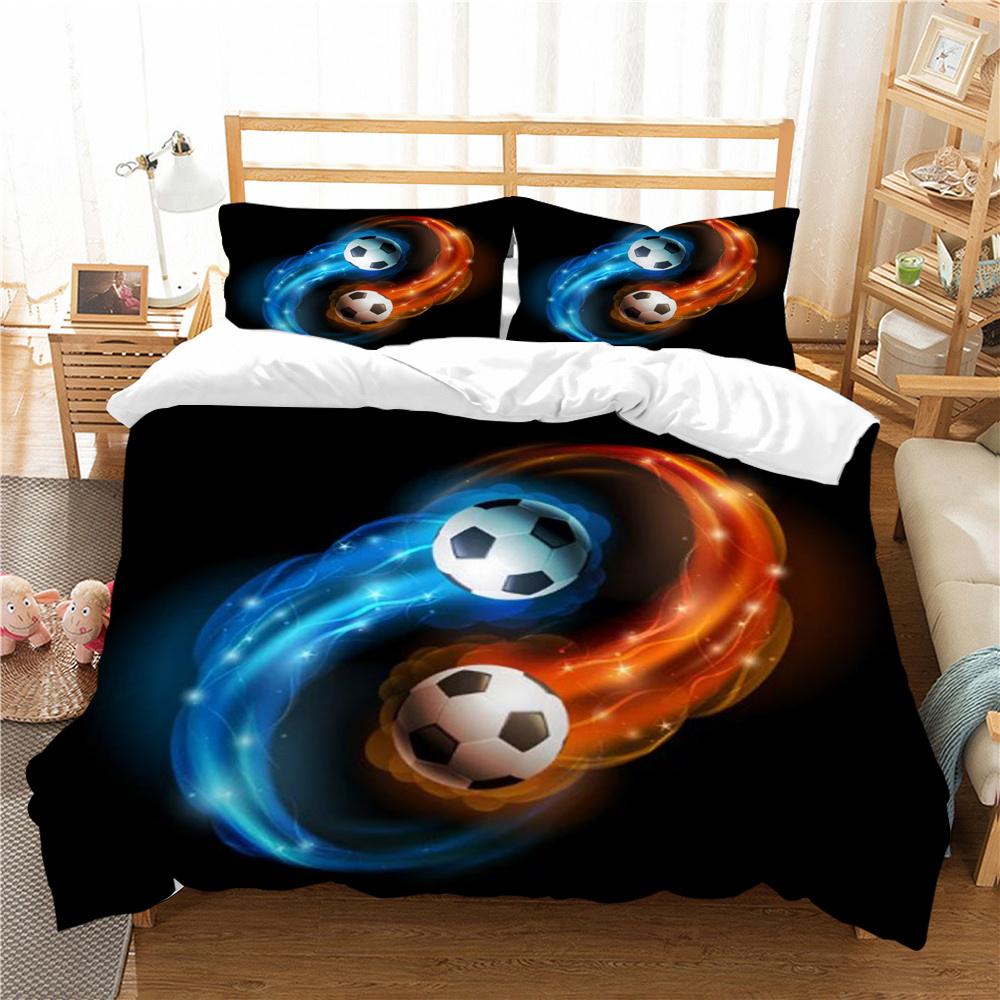 Football Bedding Cover Set with Pillowcase Fashion Cover Teen Children Luxury Home Bed Set Highend Duvet Cover