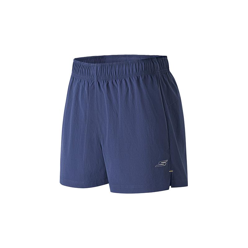 Skechers Solid Color Breathable Elastic Waist Mid Rise Casual Shorts Women shorts P226W024-00DU S