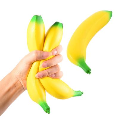 Jouet à presser Banane Grande Taille Simulation Élastique Rebond Lent Banane Fidget Jouet Fruit Simulée Portable Jouet Sensoriel