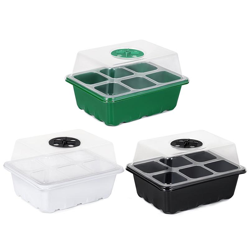6/12-Hole Breathable Seedling Tray for Home Vegetable Planting and Care