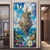 Bird Castle Sea Scenery Large Size Diamond Painting New Collection Animal White Dove Diy Full Drill Rhinestone Embroidery Mosaic Cross Stitch Kits