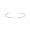 Silver 925 2mm Dense Solid Cuff Bangle Bracelet #LSB30