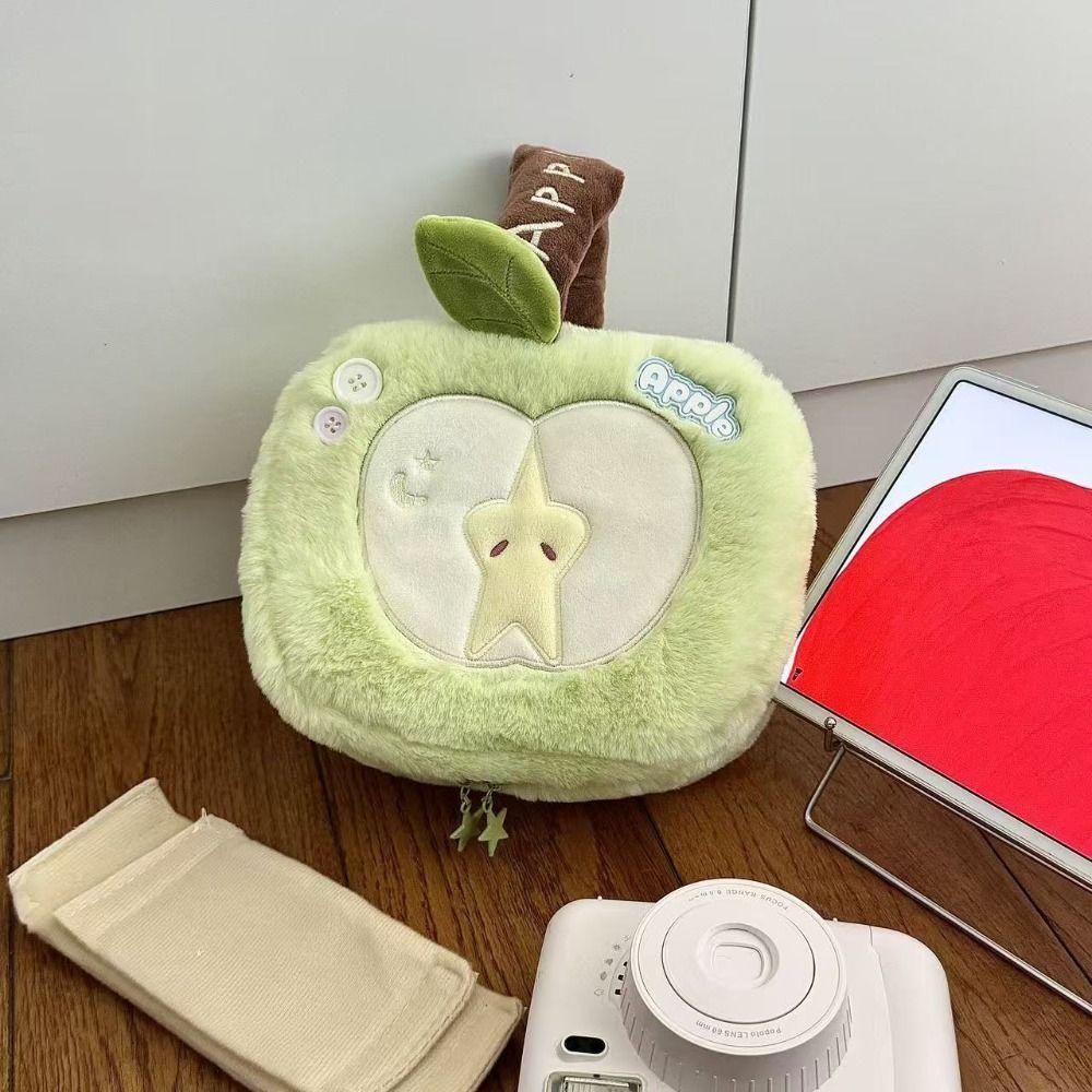 Multi-functional Makeup Bag Large Capacity Partition Storage Toiletry Bag Apple-shape Cosmetic Bag