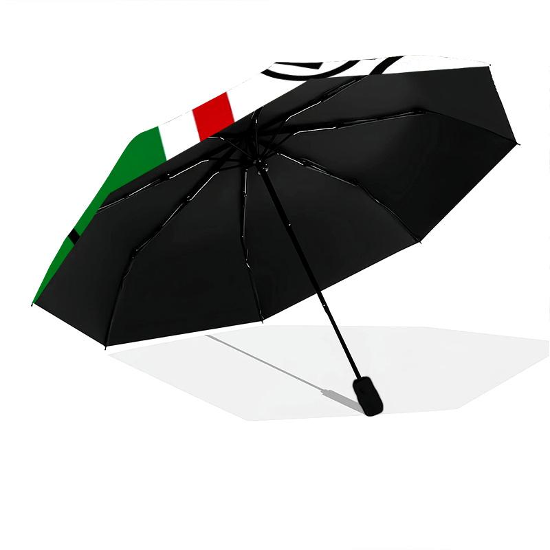 Modello Legia Varsavia, ombrello pieghevole automatico, design portatile e pieghevole, 8 stecche, un regalo di Natale o di compleanno.