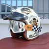 Orz-S68 Retro Motorcycle Helmet DOT Electric Male and Female Half Helmet Scooter Customized 3/4 Helmet for All Seasons