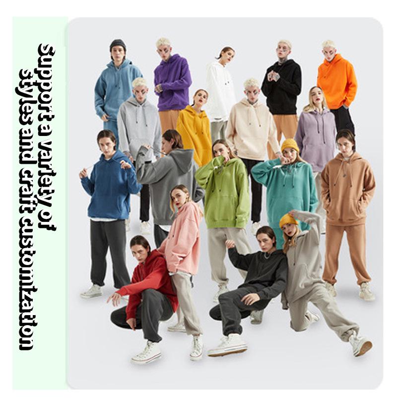 Kadın Düz Renk Kapüşonlu Sweatshirt - Sonbahar/Kış Pullover İşlemeli Tasarımlı