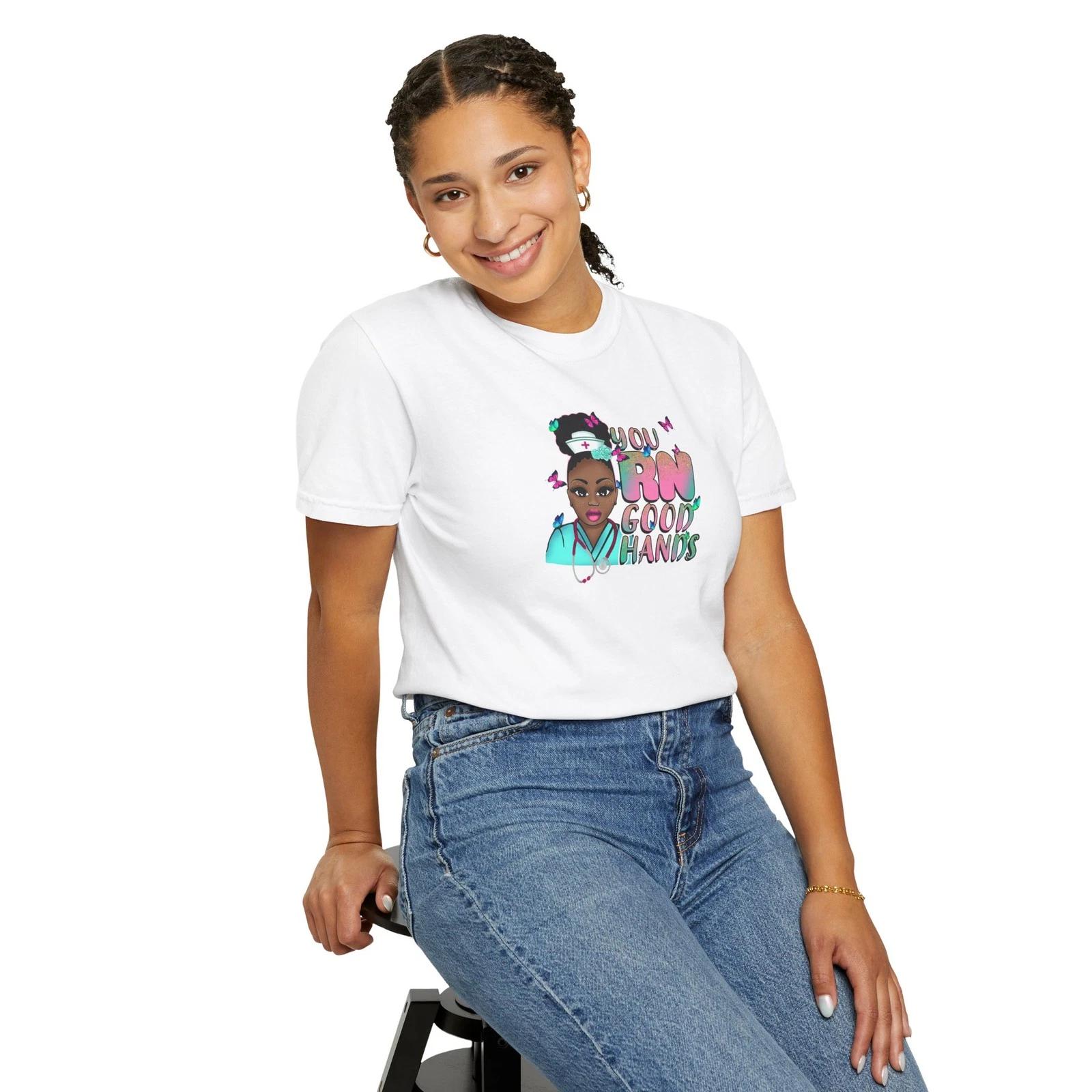 

You’re in Good Hands Tee, Casual Graphic Shirt Gift, T-Shirt, Graphic M
