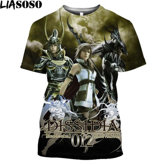 

Чоловічий одяг Final Fantasy VII Remake Чоловіча футболка з 3d-принтом Oversize з коротким рукавом Модна футболка Повсякденна футболка Homme Tee Tops XXXXXL