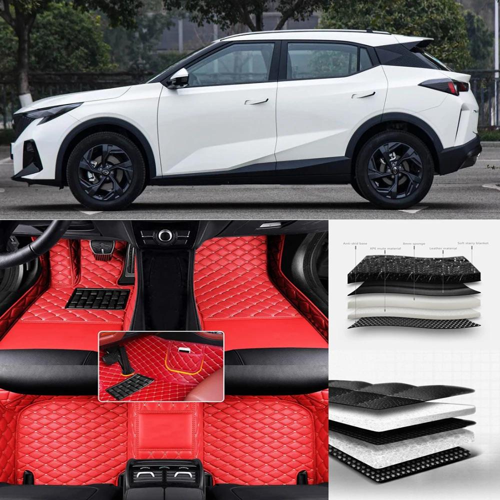 Custom Car Floor Mats For Mercedes Benz GLS X166 X167 2015-2026 Years Auto Leather Waterproof Carpets Foot Coche