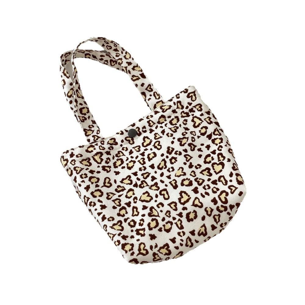 New lightweight handbag fashionable bento bag trendy leopard print large capacity tote bag women
