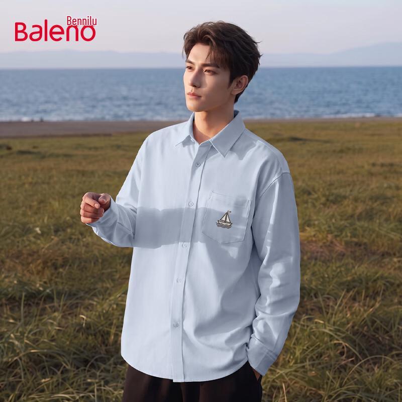 Baleno Men's Long-Sleeve Printed Casual Shirt