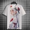 Summer Fashion Anime Girl 3D Print T-Shirts Streetwear Men Casual Oversized O-Neck Short Sleeved Tees Tops Clothing