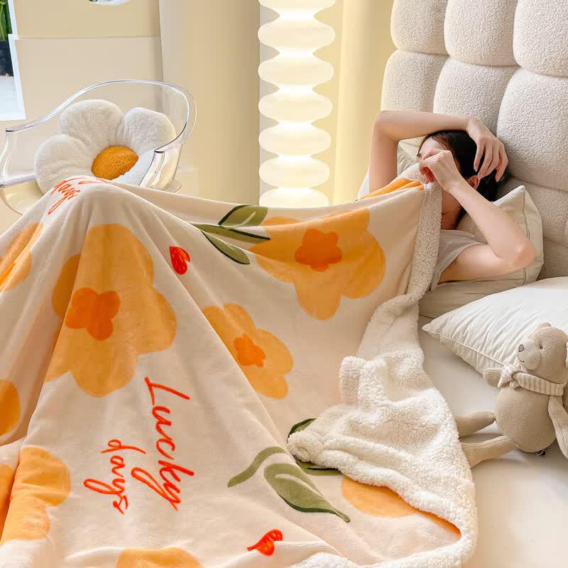 Yalu Multi-functional Lamb Fleece Shawl Blanket