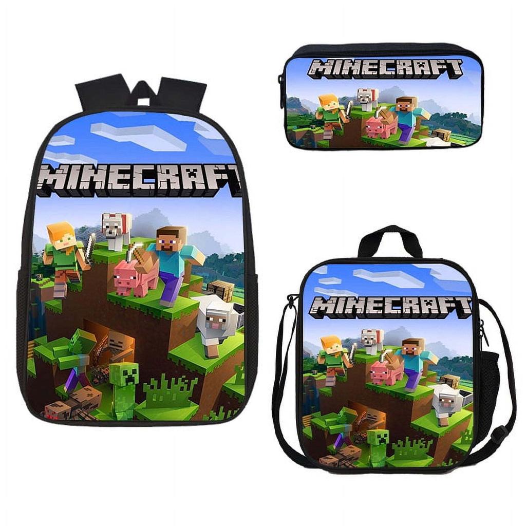 Student Schoolbag Cartoon Backpack Set 3D Digital Printing Backpack