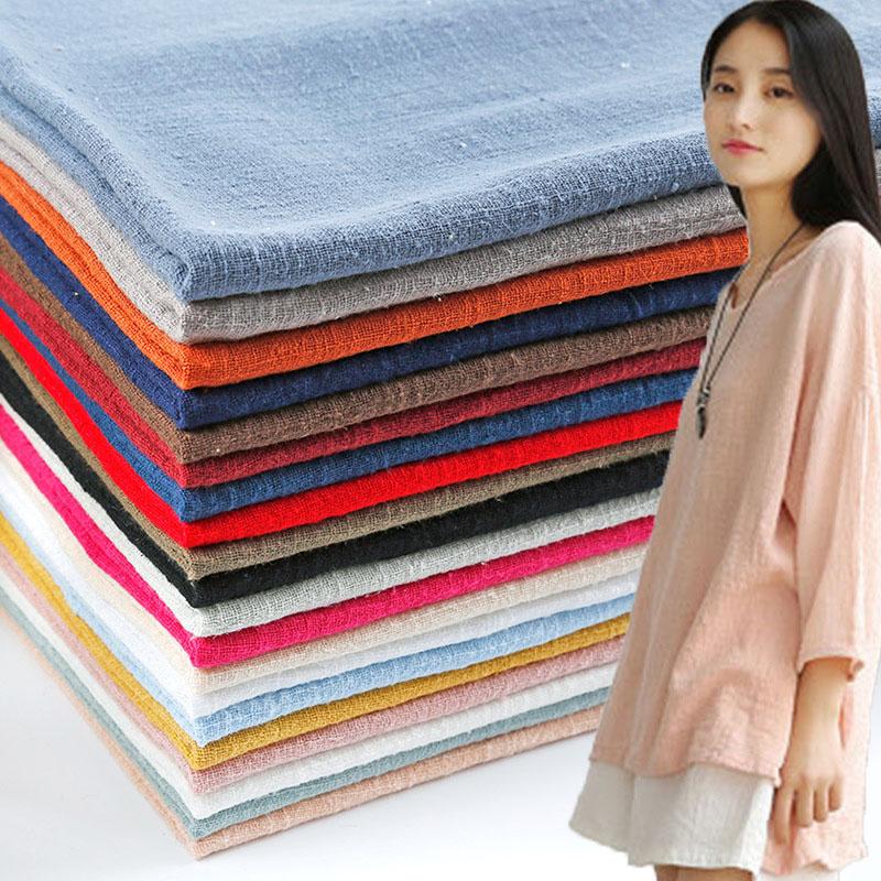 Weicher Leinen-Baumwollstoff Bio Reiner Natürlicher Flachs Zum Nähen DIY Handgemachte Kleidung Patchworkstoff Weicher Musselinstoff
