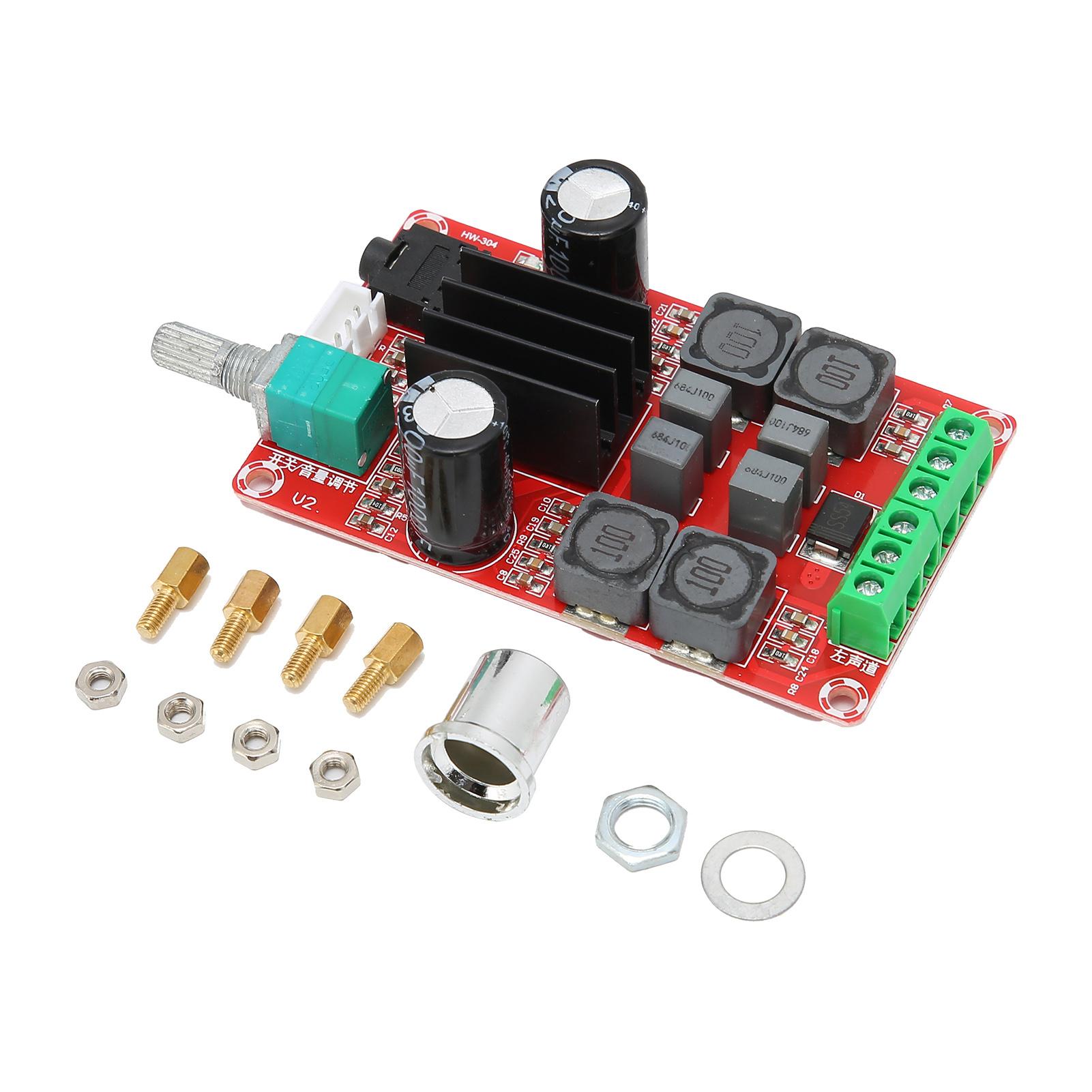 

XHM189 2x50W Цифрова підсилювальна плата DC24V TPA3116D2 Двоканальна стерео плата підсилювача потужності