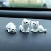 1-5 Stück Neue Auto Mittelkonsole Harz Ornamente Cartoon Niedliches Zaubererkätzchen Mikrolandschaft Harz Desktop Dekoration DIY Zubehör