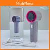 Handheld Mini Turbine Fan With Usb Rechargeable Led Display For Travel And Office Use