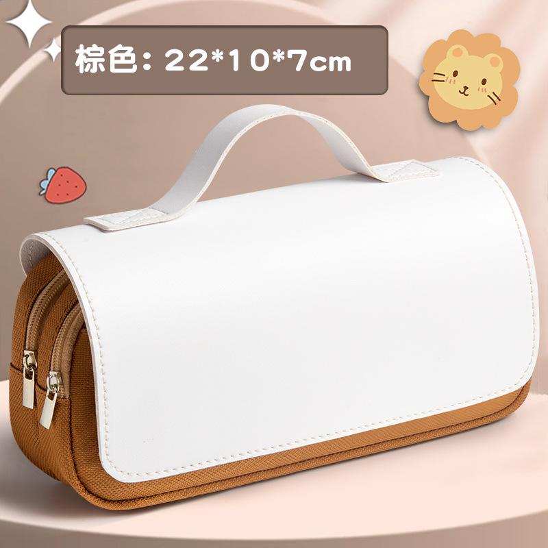 

Новый ученик начальной школы Лабу милый мультяшный пенал трехслойный большой вместимости пенал на молнии пенал