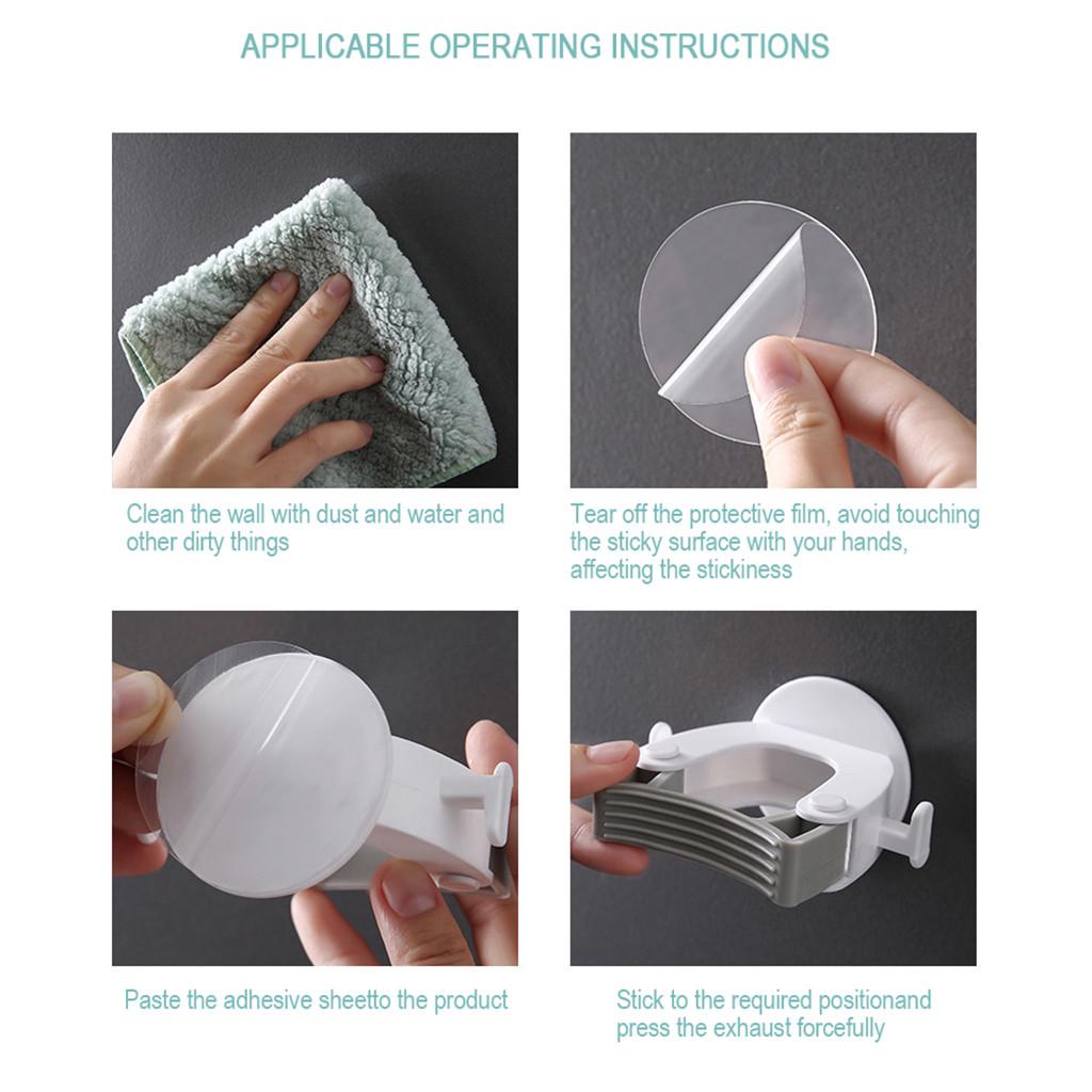 Wall Mounted Mop Organizer Holder Brush Hanger Storage Rack Kitchen Tool