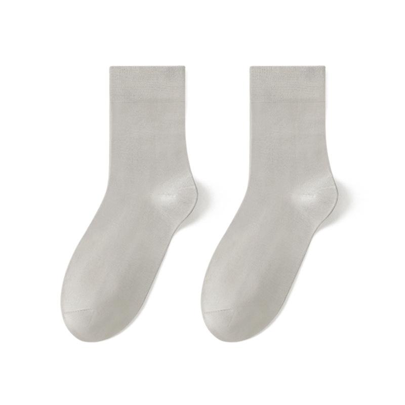 Modalsockor, Herr, Tunna, Svettabsorberande och Andningsbara, Antibakteriella och Lukthämmande, Affärssockor, Svarta Mellanhöga Herrstrumpor