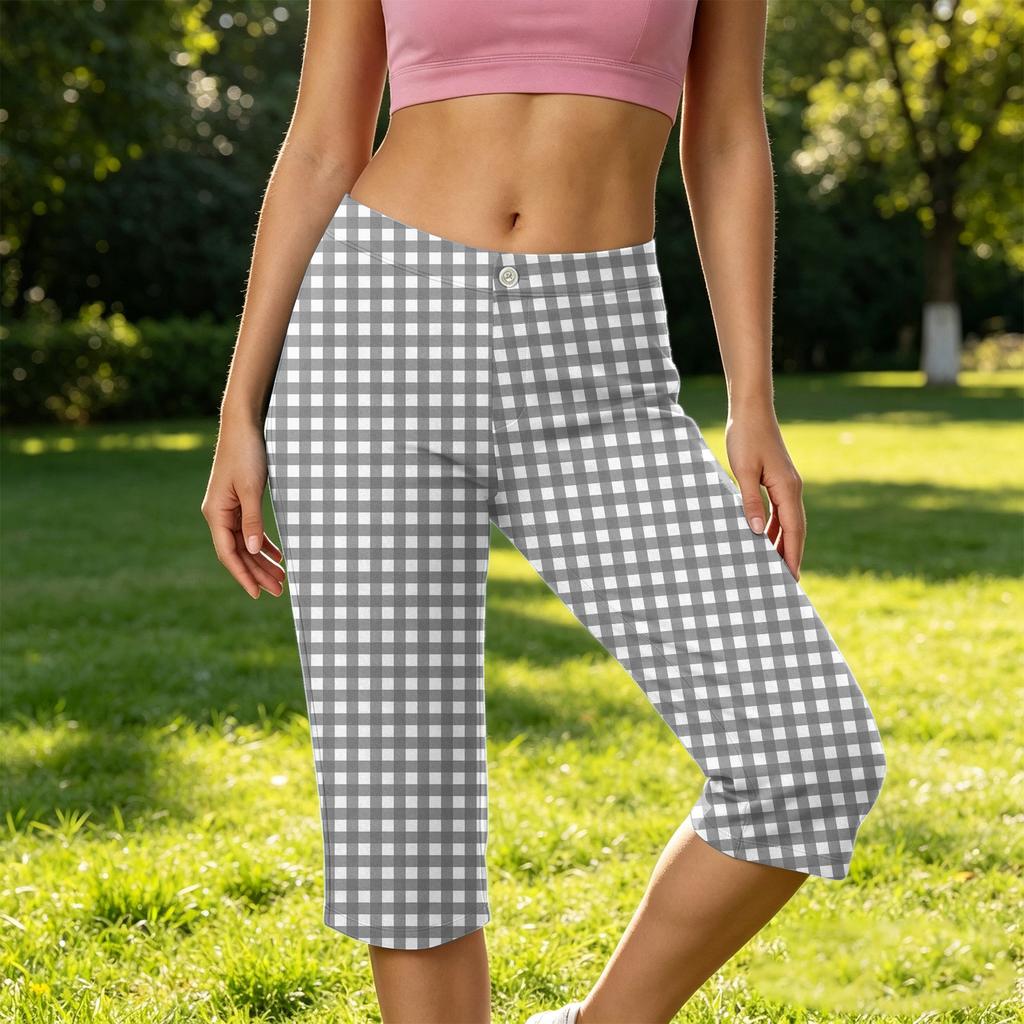 Women's Fashion Printed Pocket High-Waisted Sports Yoga Casual Pants