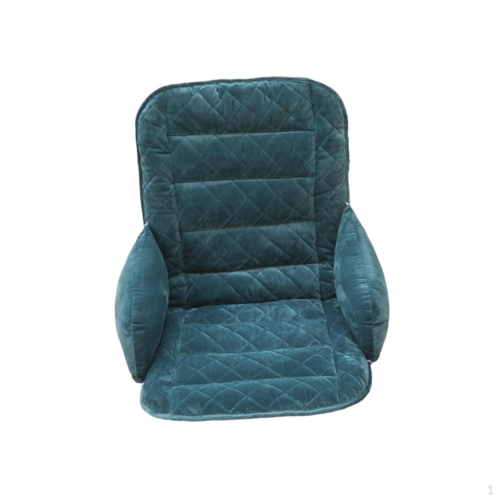 Плюшевая подушка для спинки и сиденья стула для письменного стола 45x48x55 см легкая с фиксированными пряжками моющийся аксессуар 13597₽