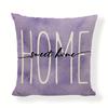 Purple Lavender Throw Pillow Cover for Home Decor - Plant Flower Decoration and Cushion Cover