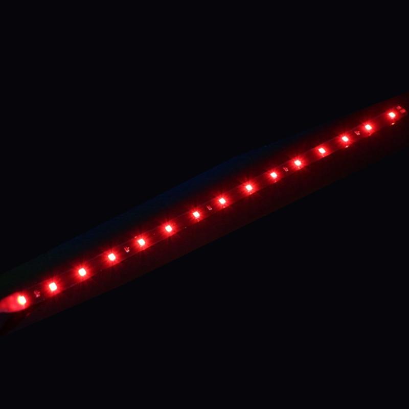 1 PCS Car Ambient Decorative LED Strip Light Auto DRL Styling Flexible Atmosphere Lights 12V 15 SMD 30CM White Red Yellow Bule