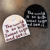 Letter Fashion Knit Cap For Unisex Winter Warmth And Windproof Sun Protection