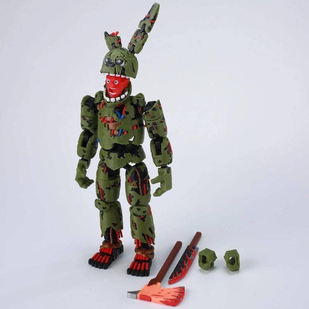 9L3D Imprimé Nightmare Freddy Titan13 FNAFs L'Harem de Minuit de l'Ours Five Nights Articulation Mobile Amovible Périphérique de Jeu Jouet pour Garçon