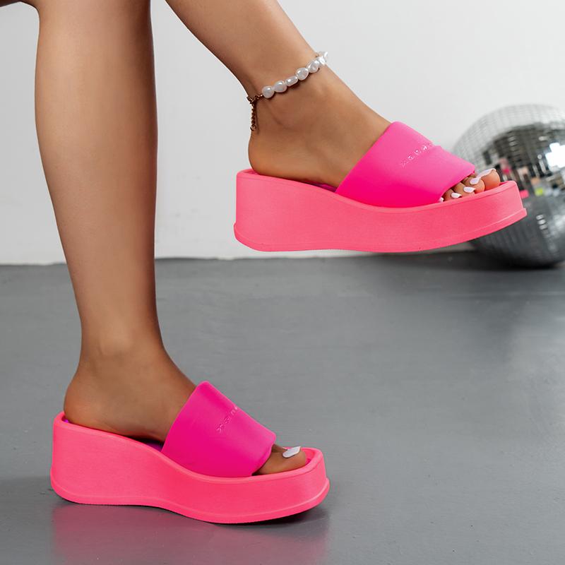 fashion New Thick SoleSummer Pinch Toe on Women Wedges Sandals Platform High Heels Fashion Open Toe Ladies Casual Shoes Comfortable