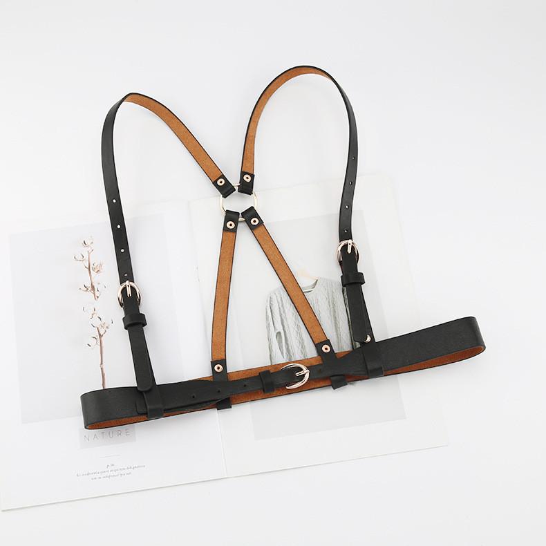 Color Solid Fashion Shoulder Strap Design Women Belt For Street Dressing Style