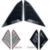 For Honda 10Th Gen Civic 2016- Rear Side Window Louver Decorate Cover Rear Air Vent Window Louvers Blinds Covers Auto Accessories (For 10Th Gen Civic