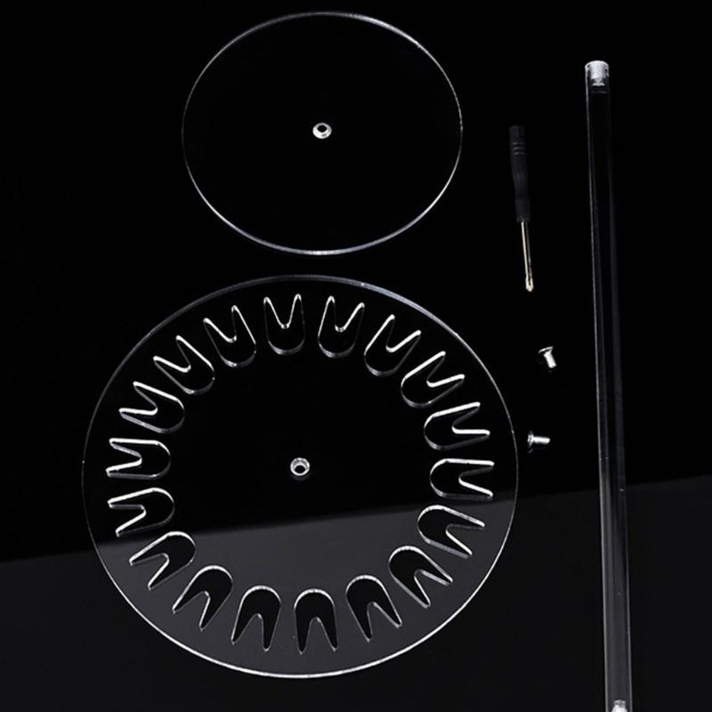 Multifunctional Acrylic Jewelry Organizers Display Rack With Rotating Mechanism Ideal For Gift Giving And Home Use
