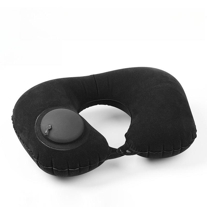 Car Seat Products Press Inflatable Pillow Travel Portable Aircraft Headrest Can Store Inflatable U-shaped Pillow Nap Neck Pillow