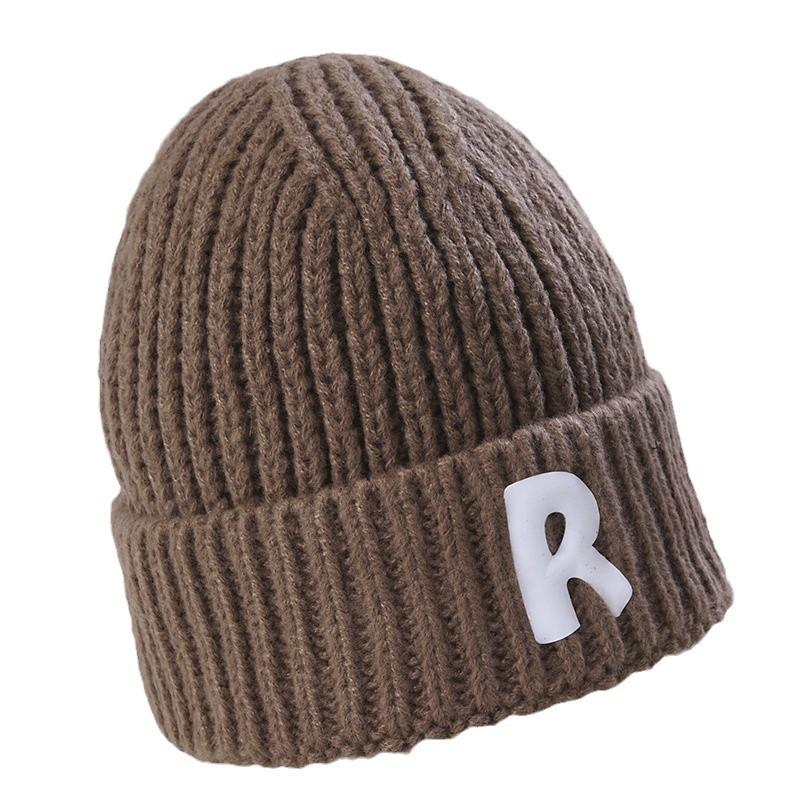 Women's New Winter Knitted Hat Korean Style Trendy Versatile Big Head Circumference Face Small Windproof Ear Protection Wool Hat