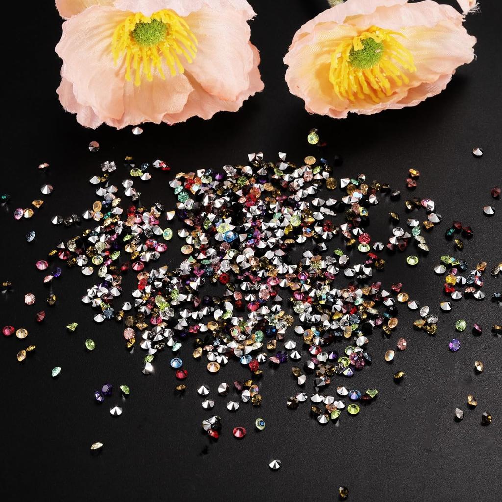 PATIKIL 14000Pcs Wedding Table Scatter Confetti Crystals 3mm Acrylic Diamonds Vase Fillers Gems for Table Centerpiece Decorations Bridal Shower