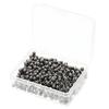 480/500Pcs Push Pin with Clear Plastic Box Metallic Color Round Ball Head Cork Bulletin Board Whiteboard Wall Map Photo Fixing Thumbtack Office