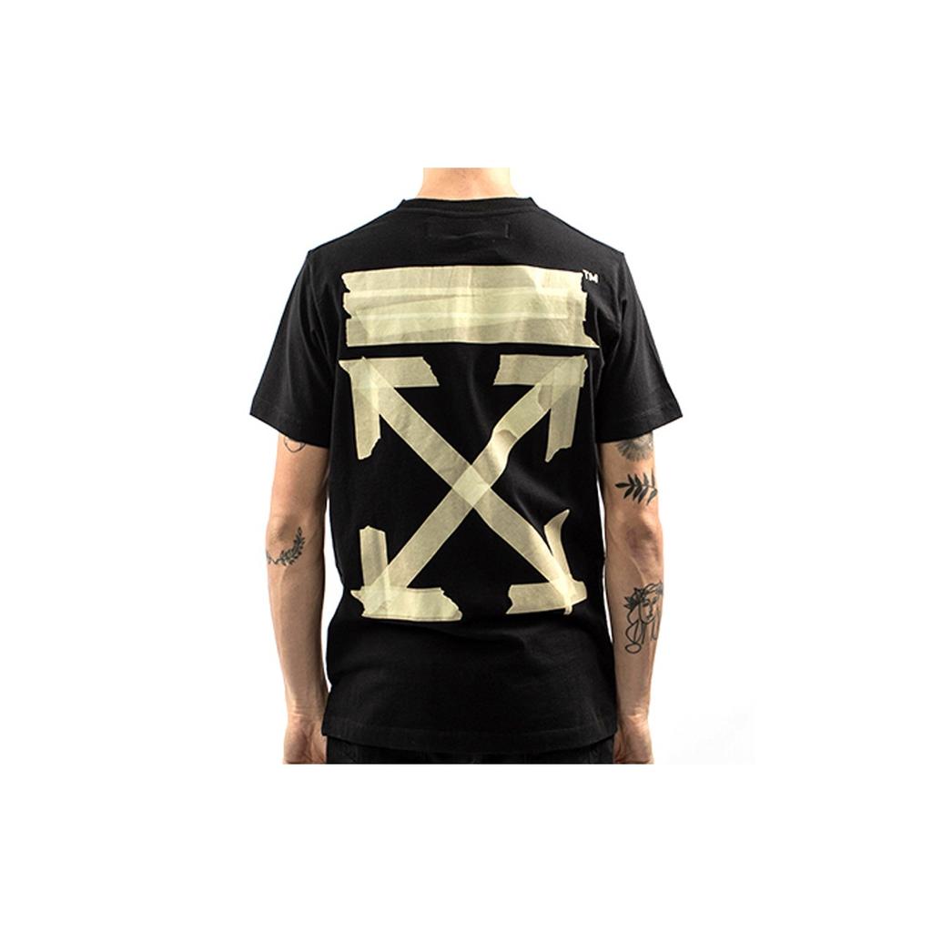 Off-White Tape Arrows Print T-Shirt SS20 Collection Men Tops Black OMAA027R201850021048