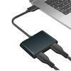 Video Adapter 5Gbps for Cellphone TV Laptop USB 3.0 to Dual HDMI-Compatible PD Converter 3 in 1 USB Dock Station Hub