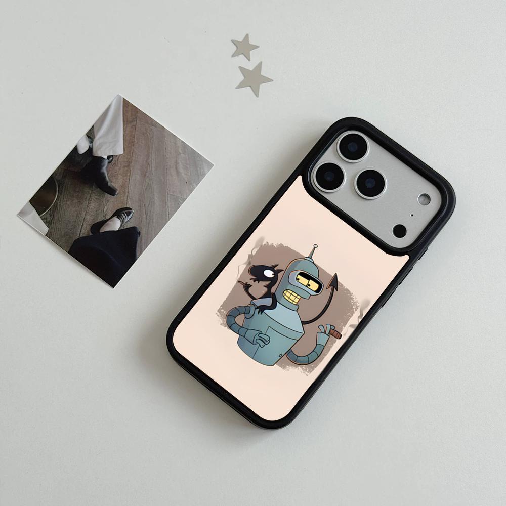 F-Futurama Anime B-Bender Phone Case For IPhone 17 Air 16 15 14 Plus 13 12 11 Pro Max Dual Tone Hard PC Fashion Protective Cove