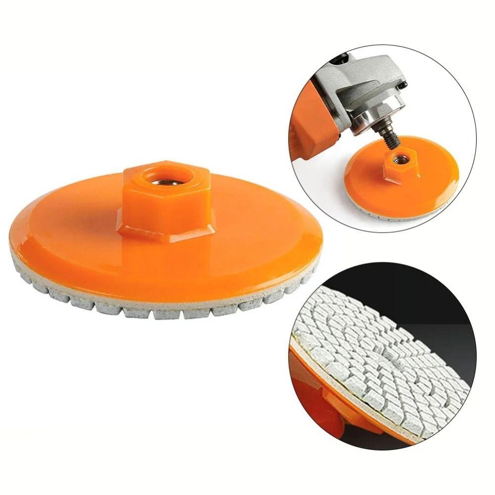 4 Inch Grinding Discs Wet Dry Hook and Loop Long Lasting Use Diamond Polishing Pads  Granite Stone