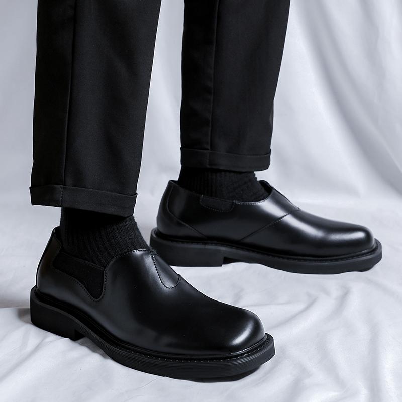 Fashion Black formal men's leather shoes Classic Gentleman Elegant Style Outdoor leisure business party Office and wedding shoes Ho