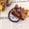 Natural Crystal Love Bracelet, Various Materials, White Powder Amethyst Beaded Bracelet, Adjustable Bracelet B113