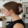 Usa Flag Heart Star Hair Claw Clips Patriotic Acrylic Hair Claws For Women Girls Independence Day Party Daily Hair Accessories