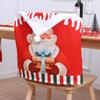 Soft Xmas Dinner Chair Seat Cover Snowman Festival Table Decor  Home Decoration