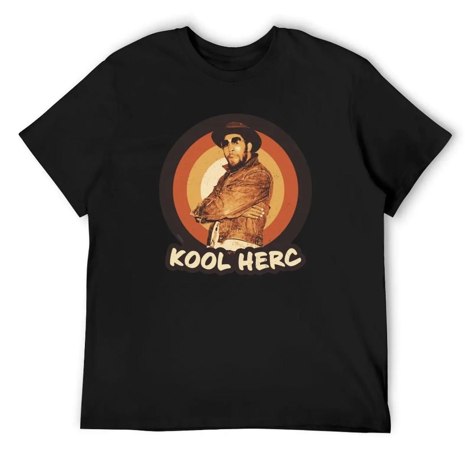 DJ Kool Herc 80s Old School Hip Hop T-Shirt man clothes T-shirts oversize valentines clothes animal prinfor boys tshirts for men S