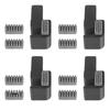 1/2/4Set Silicone Brush Nozzles Wiper Mounted Scrubbers Print Head Cleaner Printer Head Wiping For P2S 3D Printer