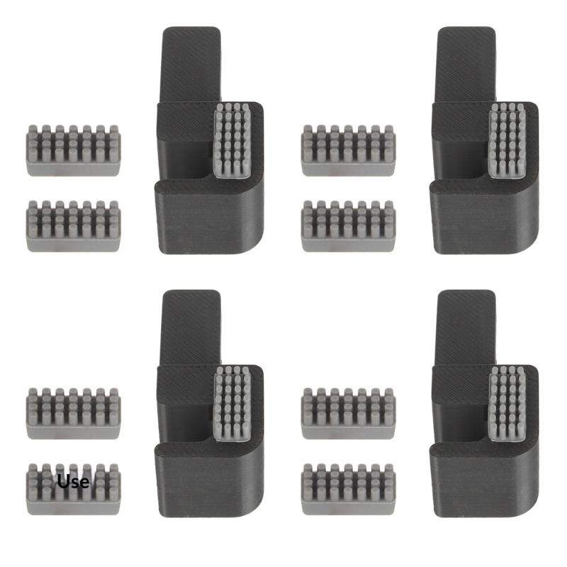 1/2/4Set Silicone Brush Nozzles Wiper Mounted Scrubbers Print Head Cleaner Printer Head Wiping For P2S 3D Printer
